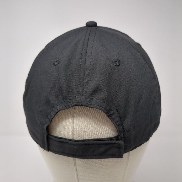 Chevrolet Strapback Baseball Cap Black One Size Adjustable Embroidered 6 Panel - Picture 5 of 9